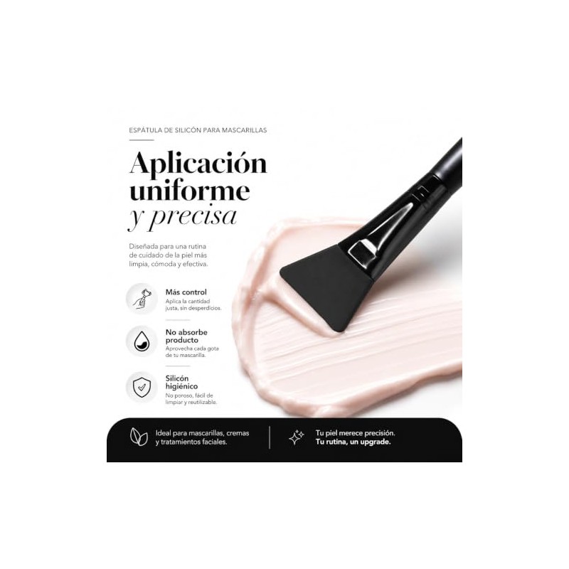 4 Brochas de Silicón para Mascarillas Faciales (TIPO ESPATULA) -