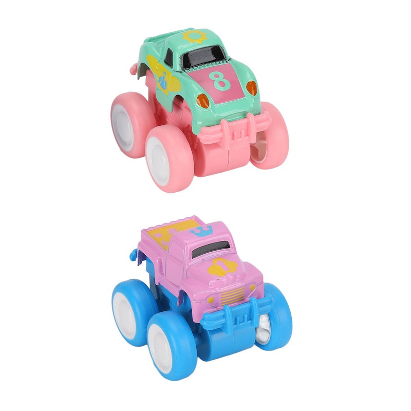 4pcs Pull Back Car Toys Cartoon Q Version Alloy Vehicle