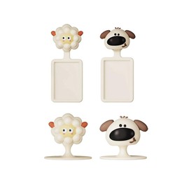 ARFUKA Toilet Seat Lifter Toilet Seat Handle Toilet Lid Lifter Cartoon Animal Sticky Avoid Touching Toilet Cover Handle Bathroom Accessories for Home Office Hotel Pack of 4