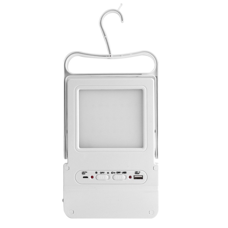 Solar Power Rechargeable Multifunctional LED Light Tent Lantern Lamp