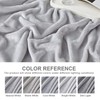 EHEYCIGA Fleece Blanket Silver Grey Throws for Sofas Fluffy Warm