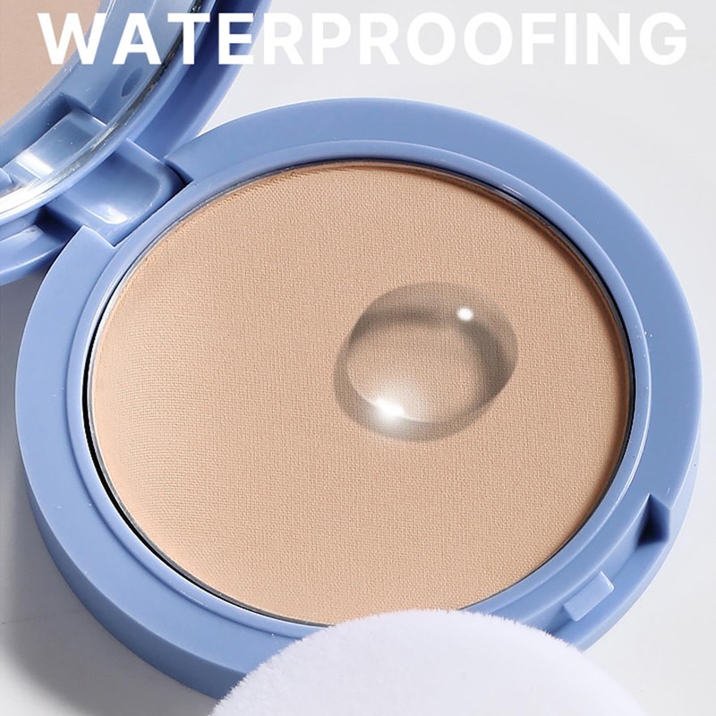 Ölkontrollierendes Gesichtspuder,Matte Oil Control Gesichtspuder Natürlich,Oil Control Face Pressed Powder,Leichte,Makelloses,Mattes,Langanhaltendes,Ölkontrolle-NATURAL