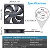 Wathai 120mm x 25mm DC 12V Waterproof Fan Dual Ball