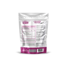 Wellthy KETO Colágeno Hidrolizado 400g reforzado con MCT 100% de Coco. Colágeno Hidrolizado Español, MCT Importado, Gluten Free, NON GMO, KETO Friendly, Paleo Safe, Sugar Free, Bottle Free.