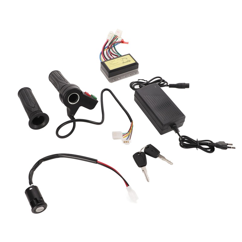 24V Brushless Motor Speed Controller Kit with Throttle Grip for