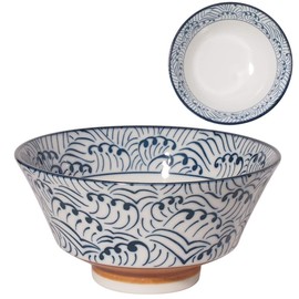 Minoru Touki Mino Ware Suzu 150 Bowl Wave