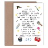Funny Father’s Day Card for Dad who loves DIY, renovations