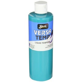 Sax Versatemp Heavy-Bodied Tempera Paint, Turquoise, 1 Pint - 1440693