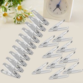 CHICIRIS Pinzas para Ropa de Acero Inoxidable, Tendedero de Secado para el Hogar, Soporte para Pinzas para Ropa, Pinza para Ropa, Pinza para Ropa de Acero Inoxidable