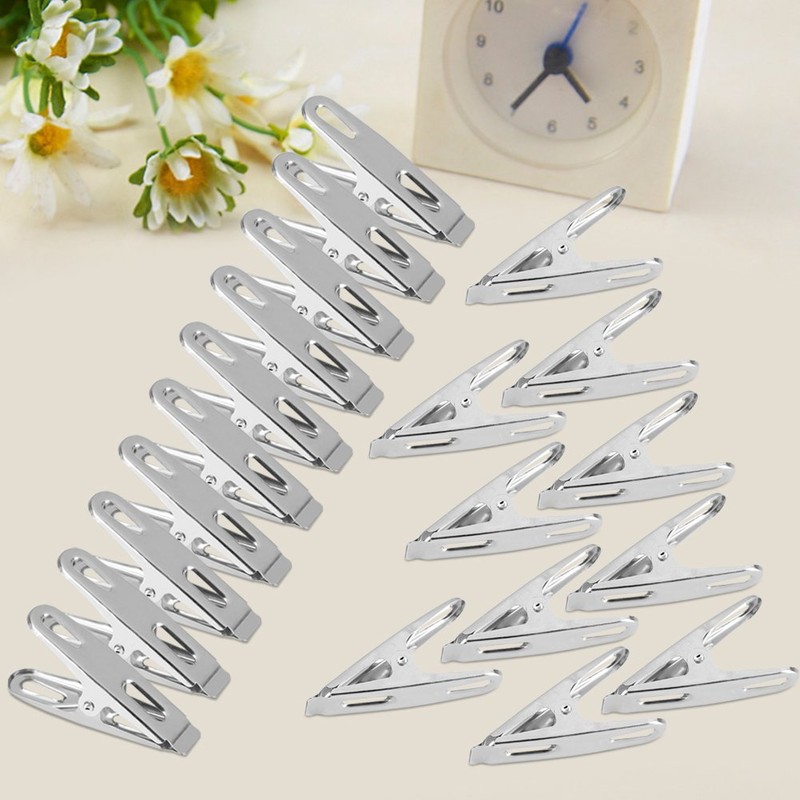 CHICIRIS Pinzas para Ropa de Acero Inoxidable, Tendedero de Secado