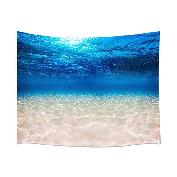 JOOCAR Sand Tapestry Underwater Blue Sea Home Decor Art Tapestry