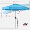 ABCCANOPY Patio Umbrella 10ft - Outdoor Table Umbrella with Push