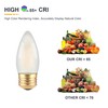 TOKCON Frosted E26 LED Candle Light Bulbs 25W Equivalent- 2W