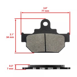 Caltric Front Brake Pads for Suzuki 59300-24850 59100-26860 59100-26870