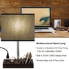 Briever USB Table Lamp, Multi-Functional Desk Lamp with 2 AC