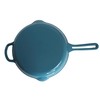 Mirro MIR-19061 12" Cast Iron Skillet, 12 Inch, Teal