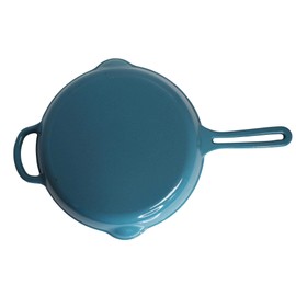 Mirro MIR-19061 12" Cast Iron Skillet, 12 Inch, Teal