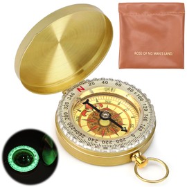 Outdoor Compass, Waterproof Compass, Portable and Waterproof Pocket Compass, Compass with Fluorescence for Camping, Hiking and Other Outdoor Activities