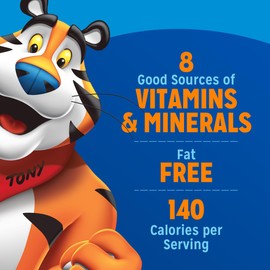 Frosted Flakes Breakfast Cereal, 8 Vitamins and Minerals, Kids Snacks, Strawberry Milkshake, 13.2oz Box (1 Box)