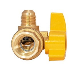 Eastman 60032, Brass 1/2 Inch FIP x 3/8 Inch OD Angle Gas Ball Valve with 1/4-Turn Handle, Plumbing Fitting, 1/2 3/8