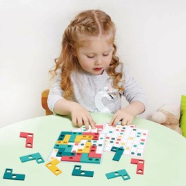 Dr. MUYA® Montessori Toy for 3 4 5 Years, Wooden Puzzle Children, Children's Toy, Children's Puzzle from 3 Years, Wooden Toy from 3 Years, Gift for 3-5 Years Children Boys Girls