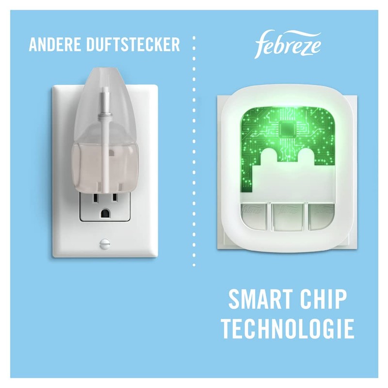 Febreze 3Volution Duftstecker für Nachfüller, die Gerüche entfernen (Nachfüller nicht