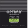 Optima Electric Bass Strings Chrome Strings Flat Wound Set 4-string