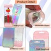 100 PCS Pen Packaging Bags Resealable Holographic Bags for Small