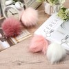 Pink Faux Fur Pom Pom Balls DIY Fur Pom Poms