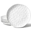HOMBENE Dessert Pasta 8 Inches Set for 6, Sun-glitter Style,