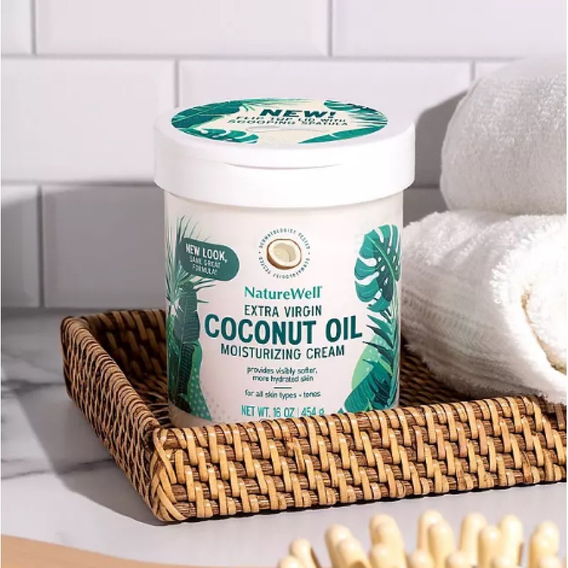 NatureWell Extra Virgin Coconut Oil Moisturizing Cream, 16 oz.