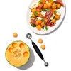 2 in 1 Stainless Steel Melon Ballers Melon Scoop,Double-Sided Fruit