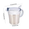 Insulated Sauce Pot, Kitchen Sauce Gravy Pot Serving Jug with