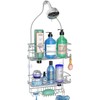 Hanging Shower Caddy: Stylish Over-Shower-Head Organizer with Hooks for Razor, Shampoo, and More