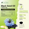 Black Seed Oil Capsules 1400mg, 180 Softgels, 3 Month Supply