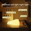HAPPYBAG Cute Lying Flat Duck Night Light,Voice Control Fun Duck
