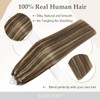 Easyouth Brown Micro Ring Extensions Highlighted Micro Ring Real Hair