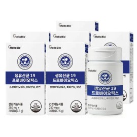 Hellobio 생유산균 19 프로바이오틱스 30캡슐 6박스 총 6개월분