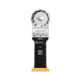 Fein Starlock Max E-Cut Carbide Pro Saw Blade - Precision Cutting for Hard Metals, Tempered Screws and Abrasive Materials, TiN Coated, 1-1/4" Width, 3" Length - 63502238210