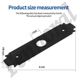 5 Pcs 8" AC04215 Edger Steel Serrated Blade 1" Center Hole Compatible with Ryobi UT50500, UT15518, RY15518, RYEDG11, P2310 & P2300B Heavy Duty Edger (818-928)