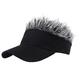 White Fang CZ775 Men's Wig, Cap, Solid, Outdoor, Fashionable, Headwear, gray