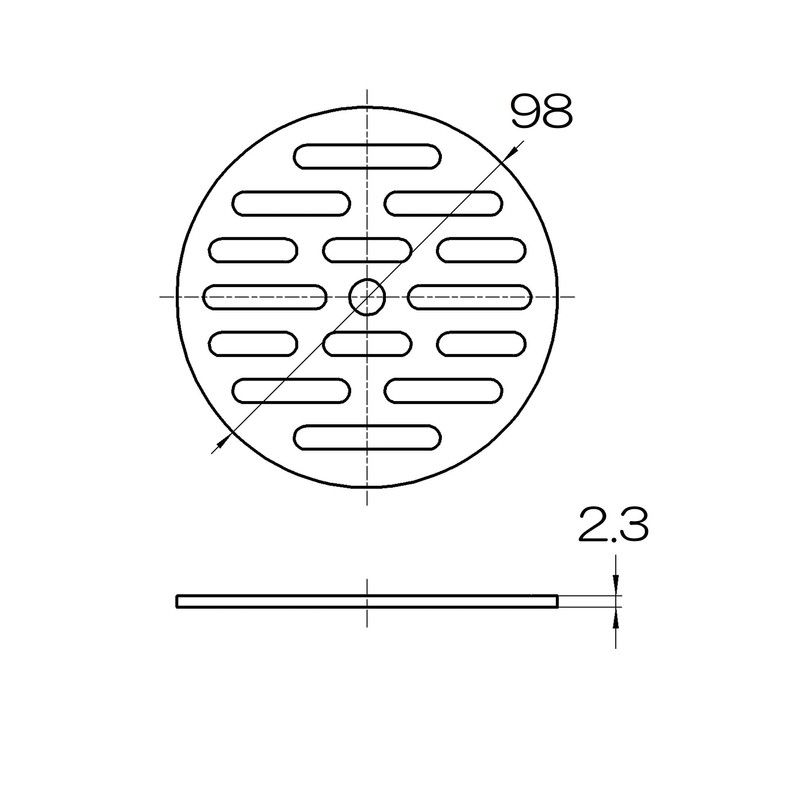 SANEI Drain Dish Diameter 3.8 inches (98 mm) H40F-98