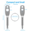 Screwdriver Keyring Set Comprise Flathead Screwdriver and Phillips Screwdriver&Wrench Tool,Portable