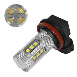 BestQ! LED Fog Lamp, 80 W, Safe on Rainy Days, Yellow Emitting, LED Fog Lamp [H8 H11 H16 HB4] LEDFOG Non-Polarity, Yellow 3000k [Hybrid Vehicle Compatible] (H8.H11.H16 Yellow)