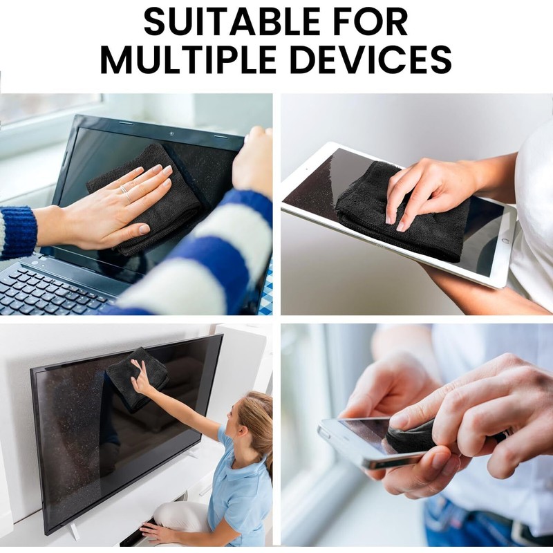 Eveo Screen Cleaner Kit With Microfiber Cloth For Tvs Laptops