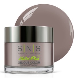 SNS Nail Dip Powder, Gelous Color Dipping Powder - Central Park Pigeon (Gray/Taupe, Cream) - Long-Lasting Dip Nail Color Lasts up to 14 days - Low-Odor & No UV Lamp Required - 1 Oz