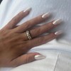 Almond False Nails - 24pcs Aurora White Press on Nails