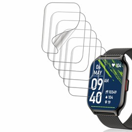 smaate Screen Protector Compatible with Popglory Kimeag ZOSKVEE P95 2.01” and SKG V7 1.95" Smart Watch, Soft TPU, 6-pack, Full Coverage, Bubble Self-healing