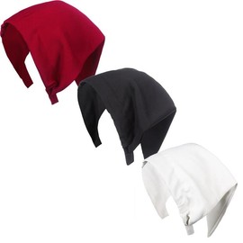 3PCS/Set Solid Color Elastic Hair Scarf Headband Chiffon Head Kerchief Headband Floral Hair Scarves Hair Clips Hair Bandanas