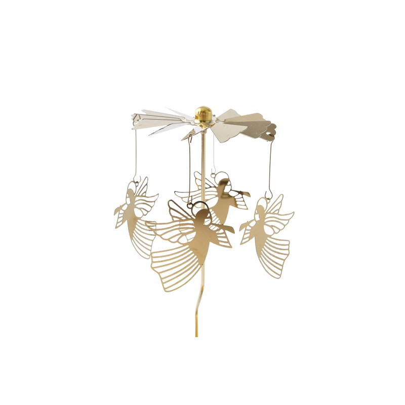 CGB Giftware | Gold Christmas Angel Tealight Spinner | Festive